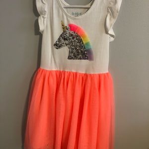 Girls’ Sparkly Unicorn Dress with toile skirt